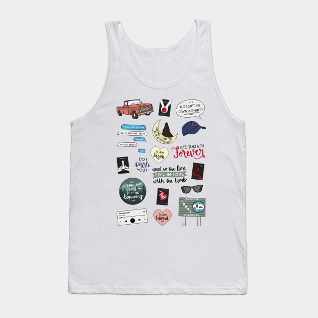 Twilight |  Movie and Book Art Tank Top by lettersofjoy